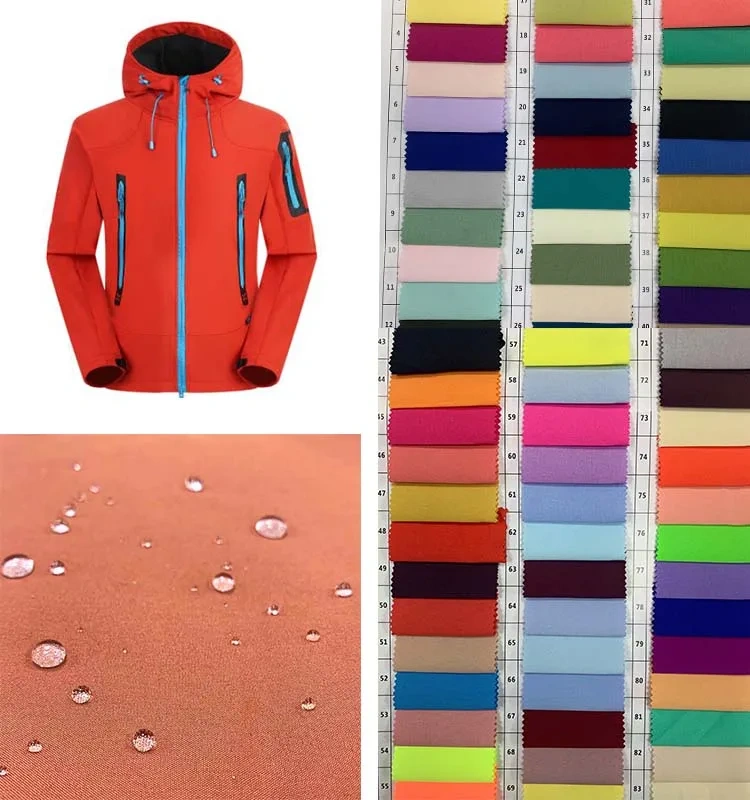 polar fleece fabric bonded printed softshell fabric stretch waterproof camouflage camouflage  manufacturer in china