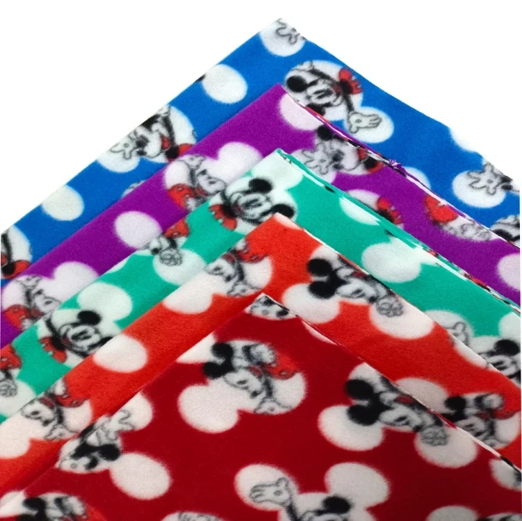 Customized Printed Polar Fleece Fabric   custom printed polar fleece fabric from China Shaoxing