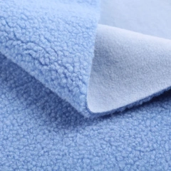 100% polyester sherpa fleece fabric teddy accept softshell polar fleece fabric for jacket