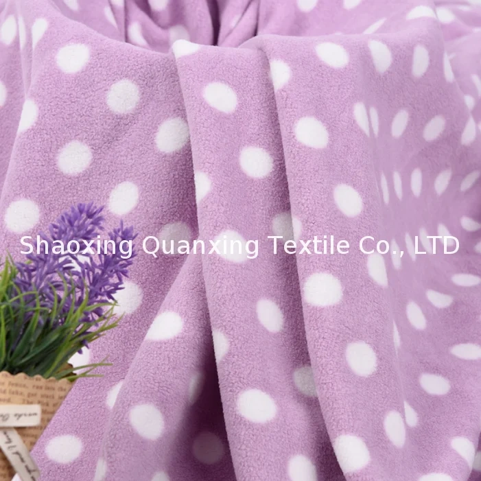 Customized Printed Polar Fleece Fabric   custom printed polar fleece fabric from China Shaoxing