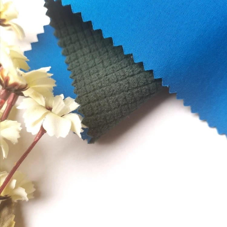 100% polyester polar fleece fabric  softshell ripstop fabric factory in china sj#