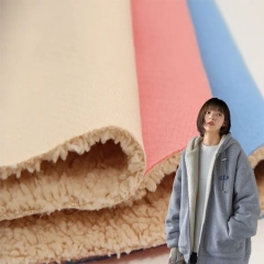 100% polyester sherpa fleece fabric softshell 100% cotton single jersey fabric for jacket