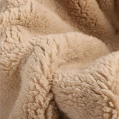 100% polyester softshell fleece fabric sherpa fabric bonded french terry fabric for jacket sj#