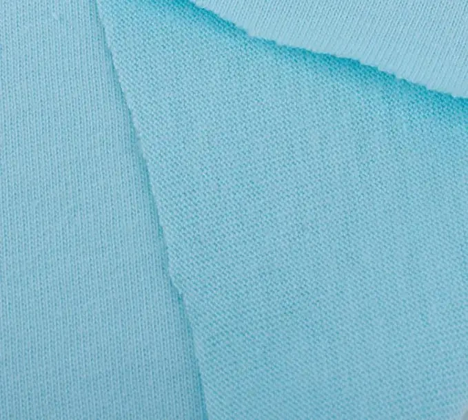 spandex plain knitted 100% cotton  jersey fabric for lining pillows jersey fabric keqiao suppliers