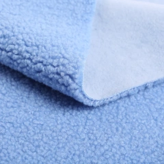 100% polyester sherpa fleece fabric teddy accept softshell polar fleece fabric for jacket