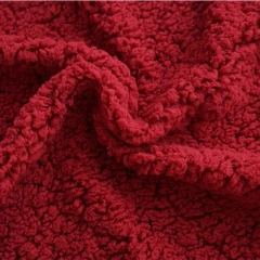 100% polyester sherpa fleece fabric polar fleece fabric 400gsm for garment shaoxing supplier sj#