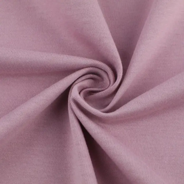 spandex plain knitted 100% cotton  jersey fabric for lining pillows jersey fabric keqiao suppliers