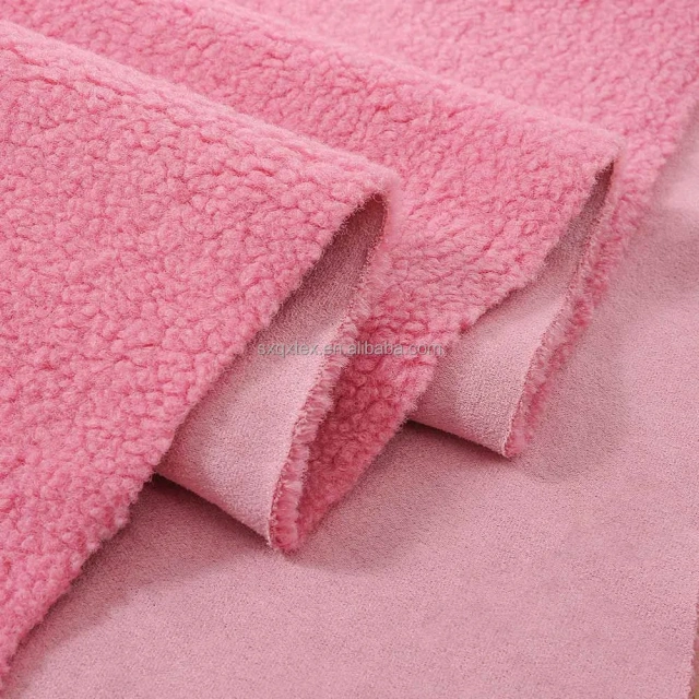 Customized Sherpa Fabric  Flannel For Christmas Gift Bonded Fabric