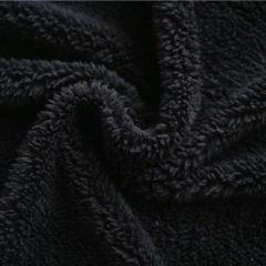100% polyester sherpa fleece fabric polar fleece fabric 400gsm for garment shaoxing supplier sj#