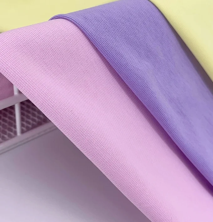 jersey fabric comfortable plain dyed 70% cotton 30% polyester fabric zhejiang factory