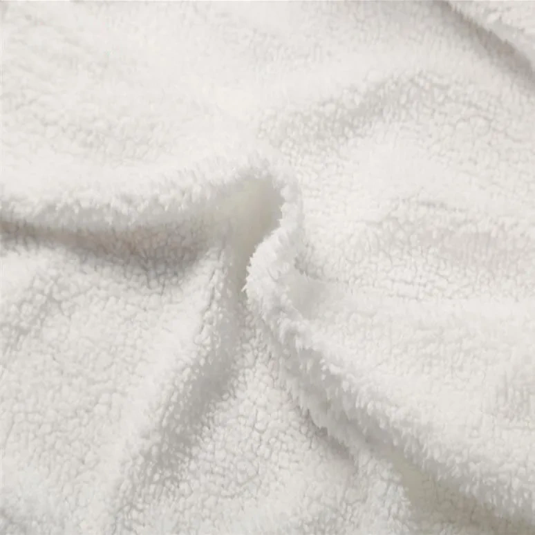 dyed knitted good hand feel sherpa Anti pilling Shu Velveteen fabric for garment fleece factory