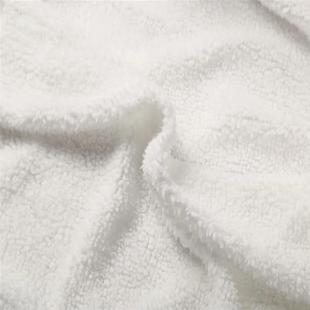 dyed knitted good hand feel sherpa Anti pilling Shu Velveteen fabric for garment fleece factory