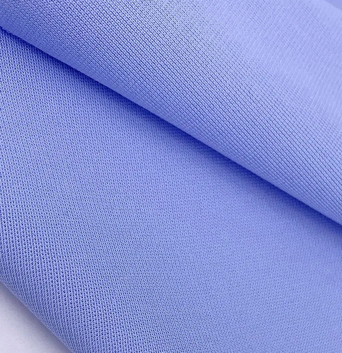 jersey fabric comfortable plain dyed 70% cotton 30% polyester fabric zhejiang factory