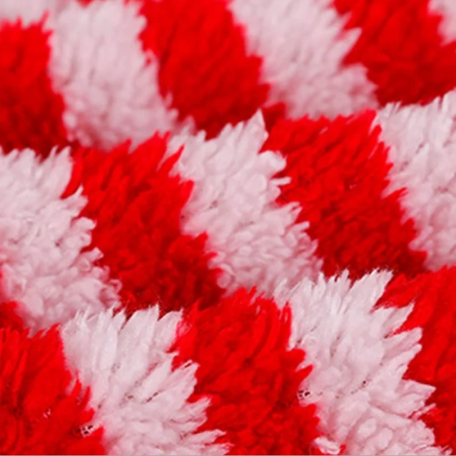 Cheap stripe two side sherpa wool fleece fabric Shu Velveteen teddy sherpa fabric for blanket