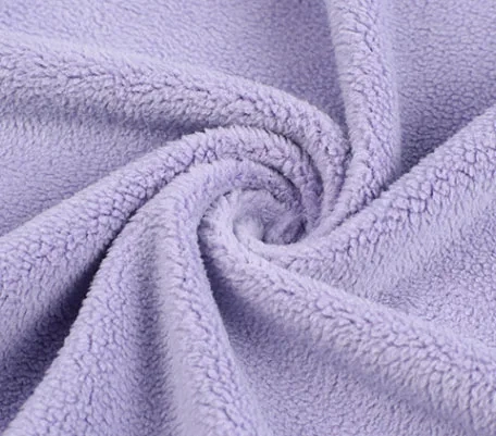 High quality sherpa fleece fabric brushed double sides 100% polyester polar fleece fabric manufacturer