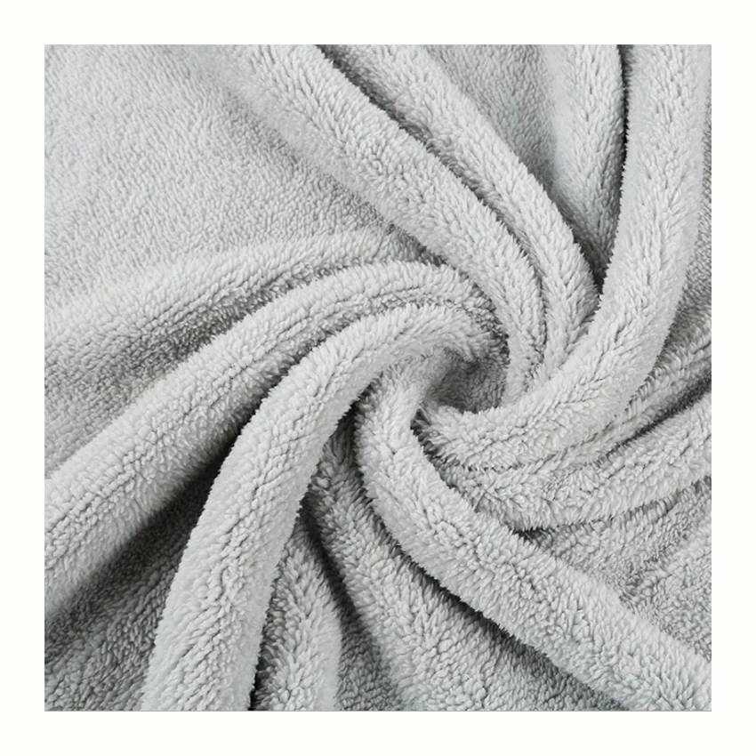 Cheap single side sherpa fleece fabric Shu Velveteen teddy sherpa fabric for blanket