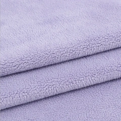 High quality sherpa fleece fabric brushed double sides 100% polyester polar fleece fabric manufacturer