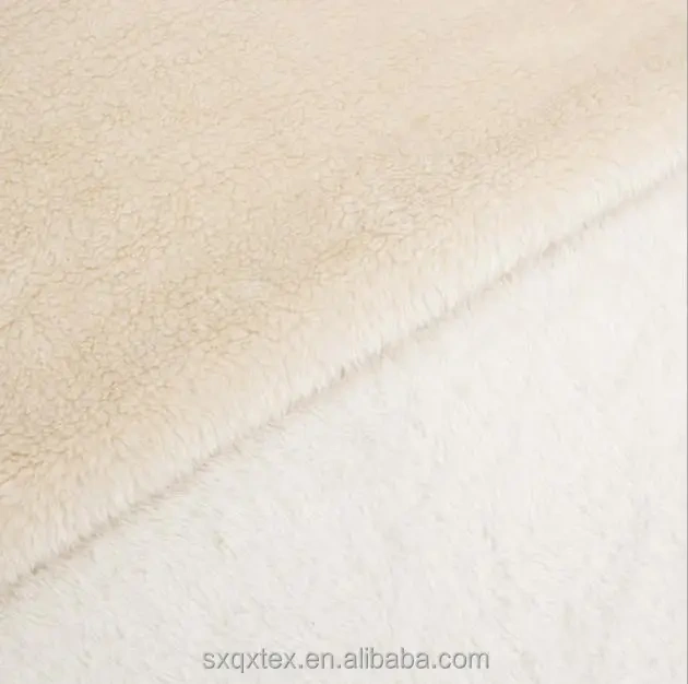 hot sale super soft  sherpa fleece fabric single side polar fleece fabric for woman garment sj#