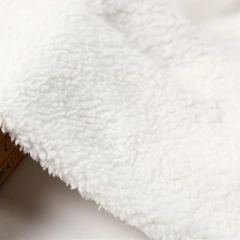 dyed knitted good hand feel sherpa Anti pilling Shu Velveteen fabric for garment fleece factory