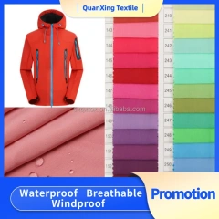 custom  softshell print fabric for outdoors  cheap price  shaoxing keqiao textile factory