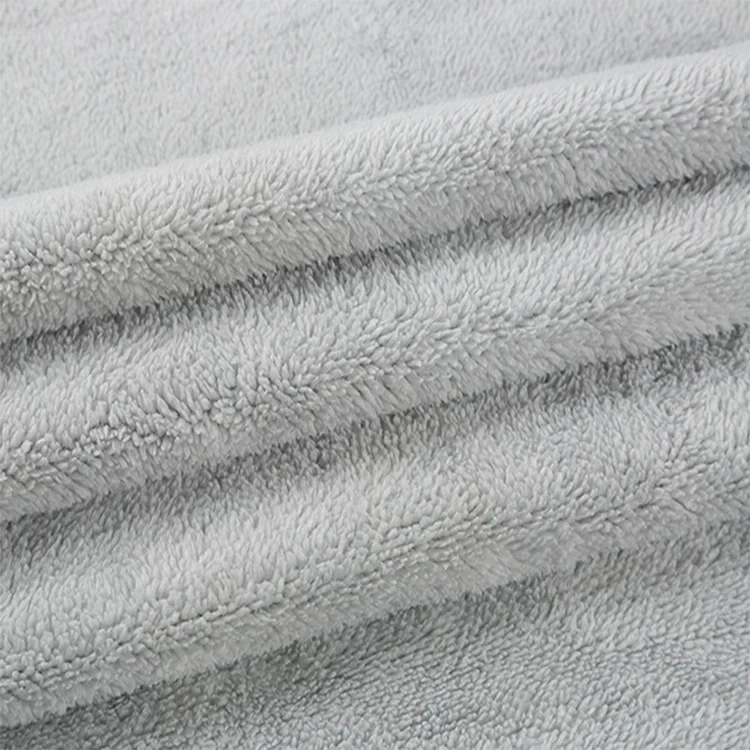 Cheap single side sherpa fleece fabric Shu Velveteen teddy sherpa fabric for blanket