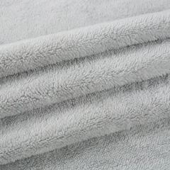 Cheap single side sherpa fleece fabric Shu Velveteen teddy sherpa fabric for blanket