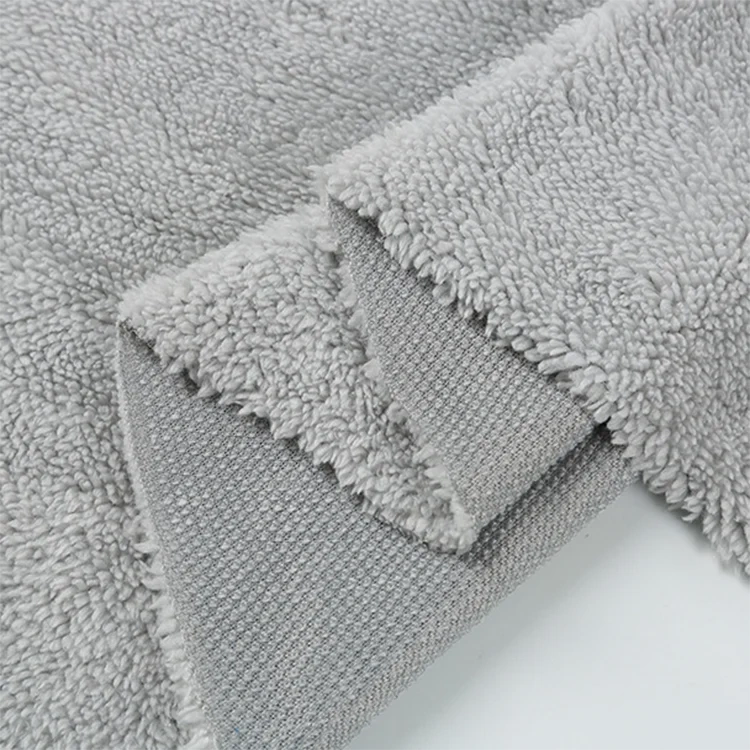 white sherpa fabric  factory  sherpa lining Fabric sherpa fabric brush manufacturers