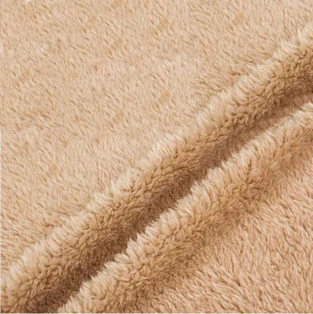 hot sale super soft  sherpa fleece fabric single side polar fleece fabric for woman garment sj#