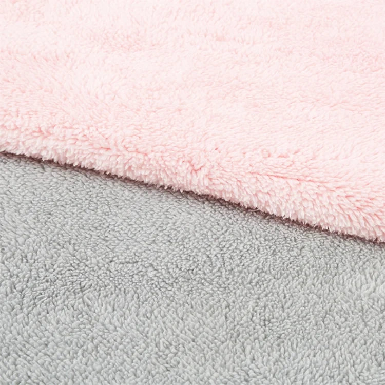 Cheap single side sherpa fleece fabric Shu Velveteen teddy sherpa fabric for blanket