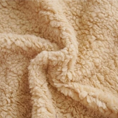 good price lamb wool sherpa fabric for garment shu velveteen fabric supplier