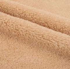high quality polyester sherpa fleece fabric for sherpa fabric chair sherpa manufacturer in China