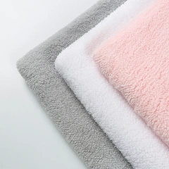 Cheap single side sherpa fleece fabric Shu Velveteen teddy sherpa fabric for blanket
