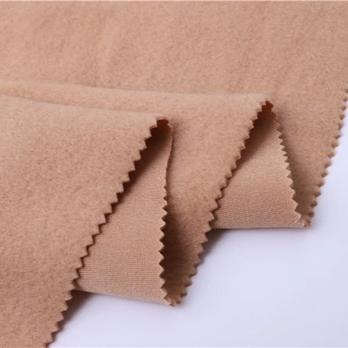 100% poly fleece brush fabric knitted single side brushed fleece fabric supplier