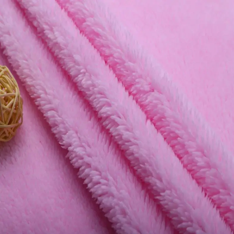 dyed knitted good hand feel sherpa Anti pilling Shu Velveteen fabric for garment fleece factory