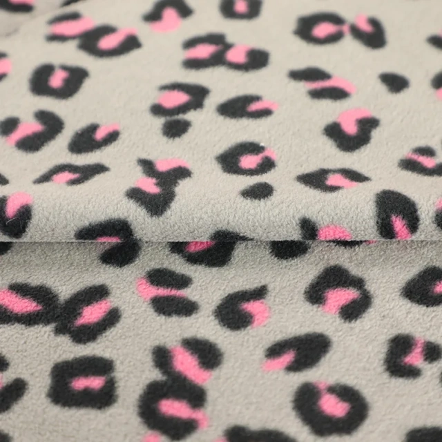 cheap leopard print polar fleece fabric anti pilling  keqiao suppliers sj#
