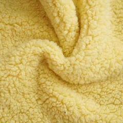 good price lamb wool sherpa fabric for garment shu velveteen fabric supplier