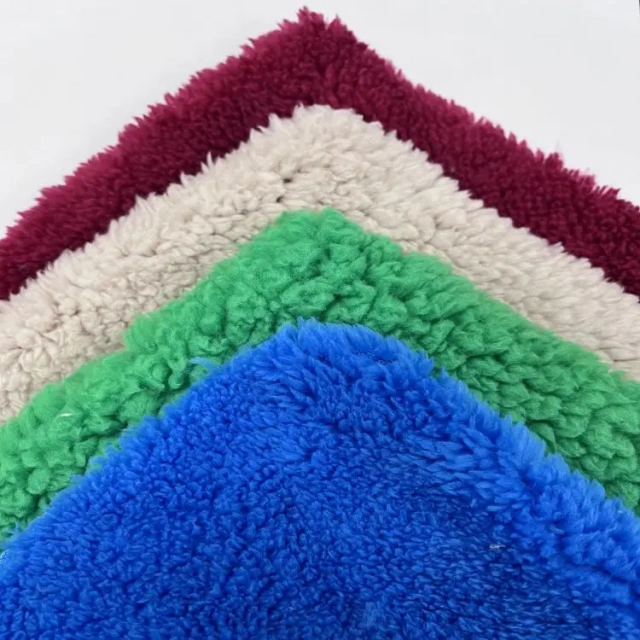 white sherpa fabric  factory  sherpa lining Fabric sherpa fabric brush manufacturers