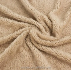 hot sale super soft  sherpa fleece fabric single side polar fleece fabric for woman garment sj#