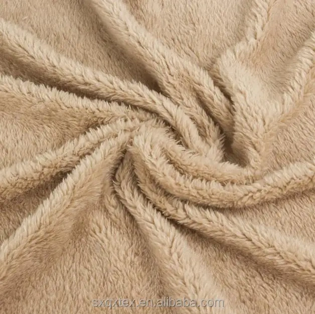 hot sale super soft  sherpa fleece fabric single side polar fleece fabric for woman garment sj#