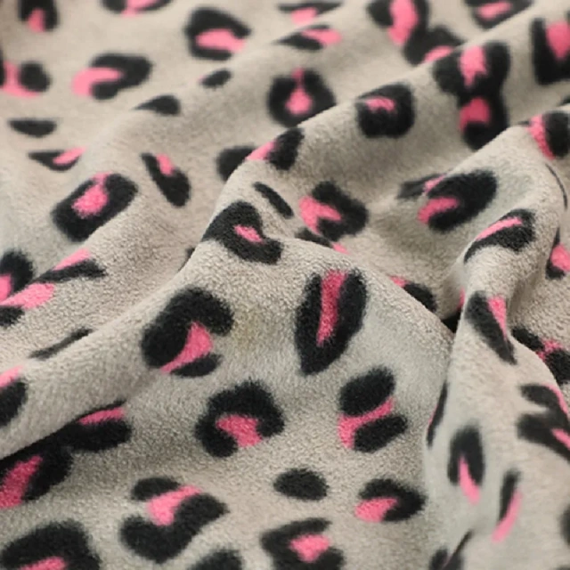 cheap leopard print polar fleece fabric anti pilling  keqiao suppliers sj#
