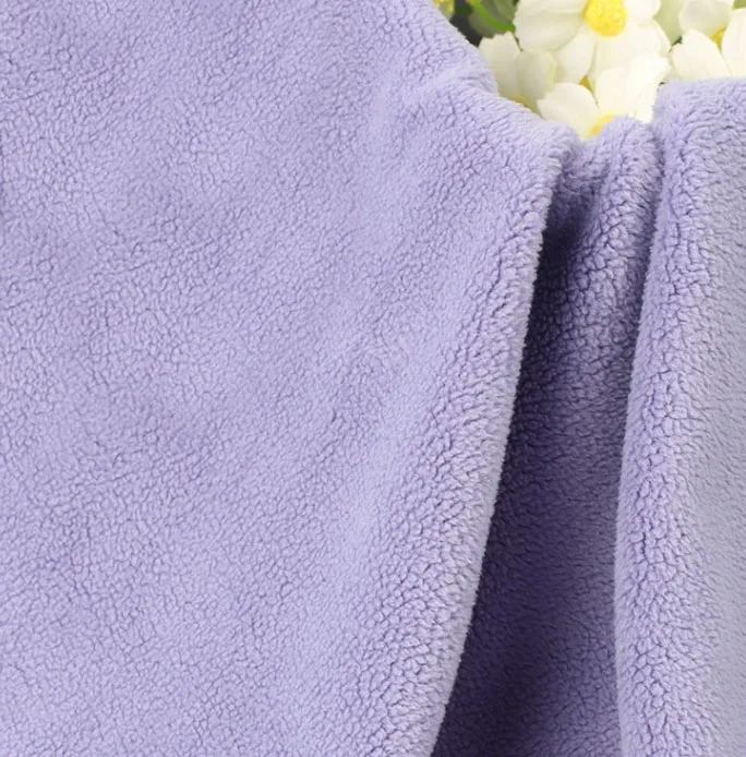 High quality sherpa fleece fabric brushed double sides 100% polyester polar fleece fabric manufacturer