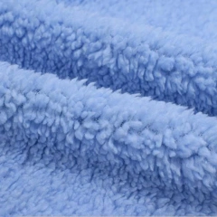 Good quality cheap shu velveteen stock sherpa fabric 100% polyester fabric fur fabric manufacturer