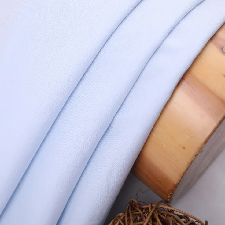 cheap plain high quality 100% cotton jersey fabric for bedding and garment jersey fabric factory