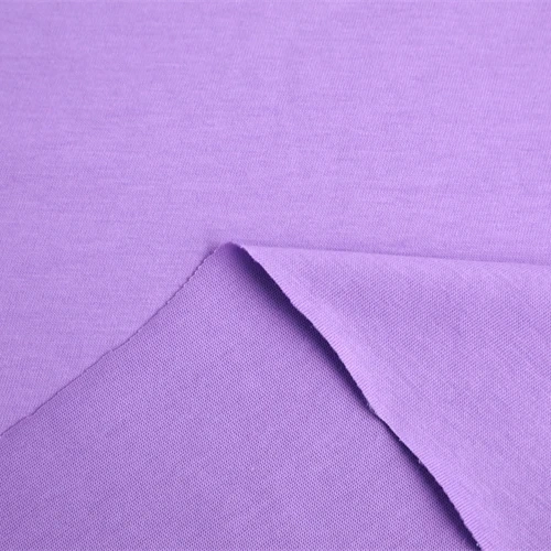 jersey fabric comfortable plain dyed 65% cotton 35% polyester fabric zhejiang factory