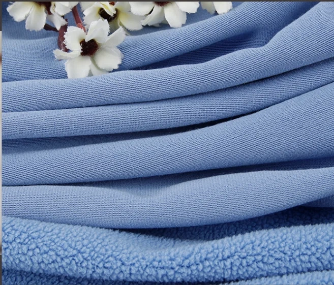 eco friendly polar fleece fabric one side anti pilling both sides brushed 100 polyester fabric