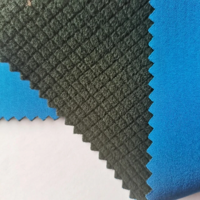 4 way stretch fabric composite polar fleece fabric for garment and  blanket sj#