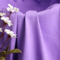 jersey fabric comfortable plain dyed 65% cotton 35% polyester fabric zhejiang factory