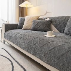 Modern Style Plant Pattern Sofa Seat Cushion Cover Washable And Comfortable Sofa Cushion Cover For Sectional Sofa