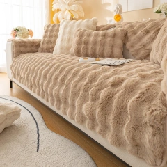 100% polyester faux bubbly rabbit fur plush fleece pillows cushions seat cushions pillow