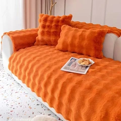 100% polyester faux bubbly rabbit fur plush fleece pillows cushions seat cushions pillow
